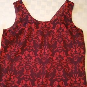 Cabi  Red/Fuschia Floral Women's Top